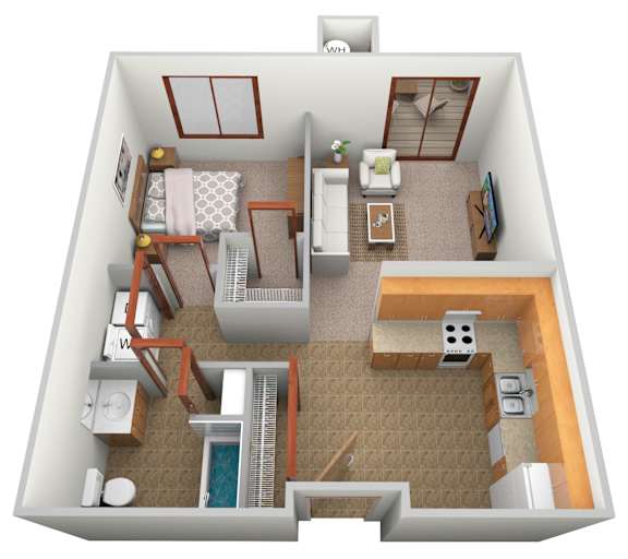 1 bed 1 bath at Savanna Apartments, St Cloud, 56303