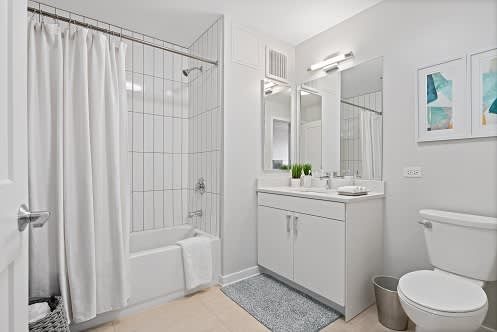 ustom Backsplashes and Bath at 23rd Place Apartments, Illinois, 60616