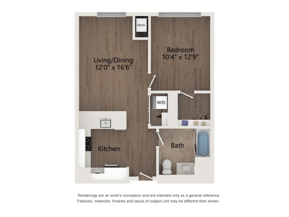 avocado floor plan | station a apartments | denver, co