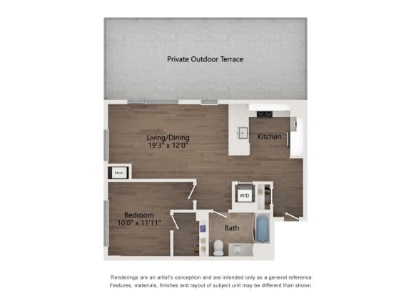 a floor plan of a house with a wooden floor