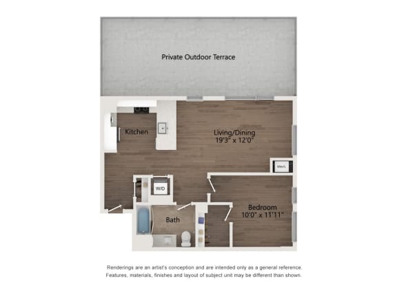 a floor plan of a house with a wooden floor