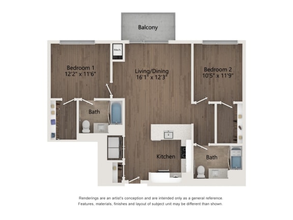 bedroom floor plan | lodges at the shoreline