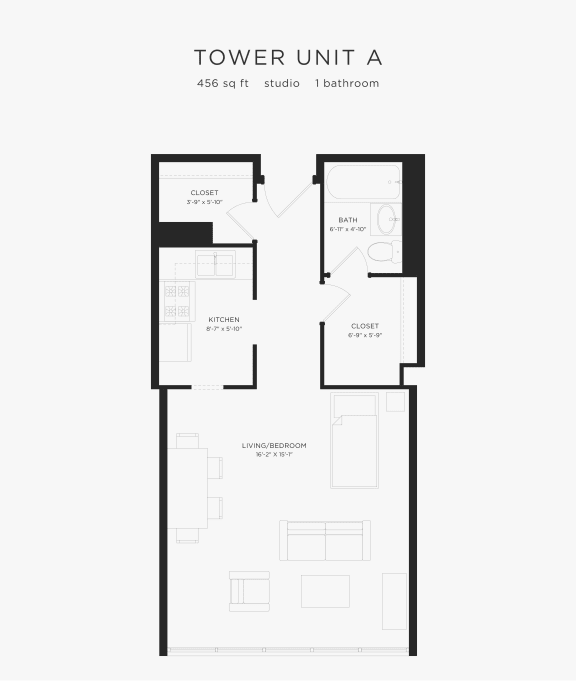 Tower Unit A at Eden Commons, Illinois, 60616