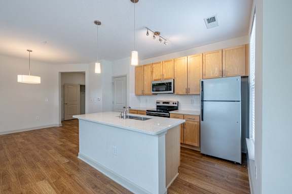 Kitchen area at 1701 North Apartment Homes Apartments, Chapel Hill, North Carolina