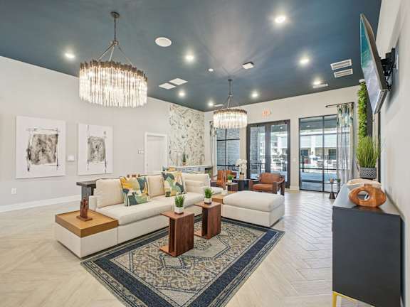 Clubhouse Lobby at Ardmore Meadows, Whitsett, NC, 27377