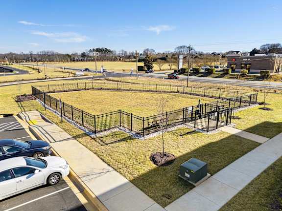 Parking Lot and Pet Park at Ardmore Meadows, Whitsett, NC, 27377