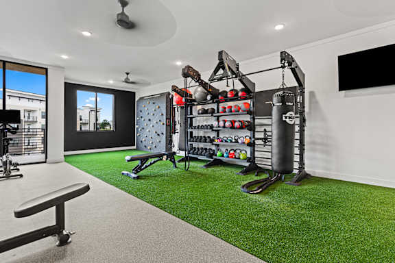 Spacious Home Gym at Views at Flowers, North Carolina, 27527