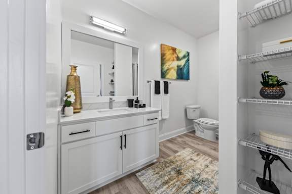 Bathroom with Sink at Views at Flowers, North Carolina, 27527