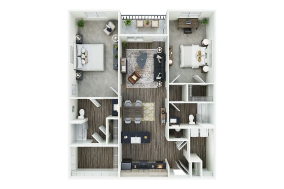 Floor Plan  Floorplan The Ten Mile 1,272 sq. ft at Ardmore at Topside in Louisville, TN 37777