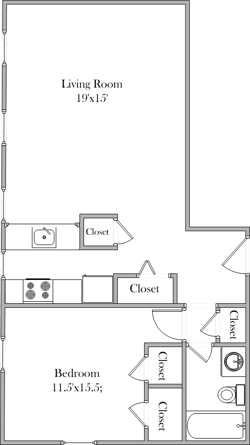 1 bed 1 bath C 1 bed 1 bath C at Eagles Crossing Apartment , Washington, 20032