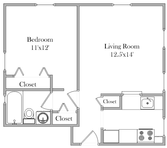 1 bed 1 bath B 1 bed 1 bath B at Eagles Crossing Apartment , Washington, DC