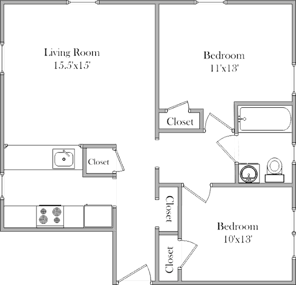 2 bed 2 bath B at Eagles Crossing Apartment , Washington DC, 20032