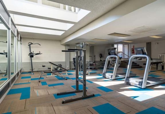 a gym with a lot of exercise equipment at Mountainview Venture, Covina, 91722
