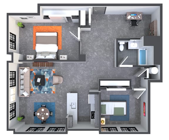 The Bell - Two bedroom apartment at The Bell in Trenton, New Jersey