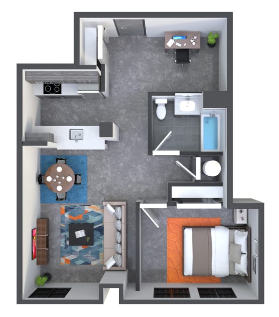 216 East State - One Bedroom at The Bell in Trenton, New Jersey, 08608
