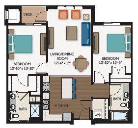 Floor Plan  The Fairfax Floor Plan at The Flats at Cedar Grove, Eagan, Minnesota