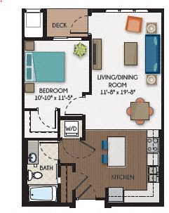 Floor Plan  The Montclair Floor Plan at The Flats at Cedar Grove, Eagan, MN, 55122