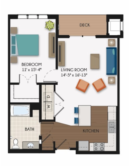 Floor Plan  Boulevard2 Floor Plan at The Flats at Cedar Grove, Eagan