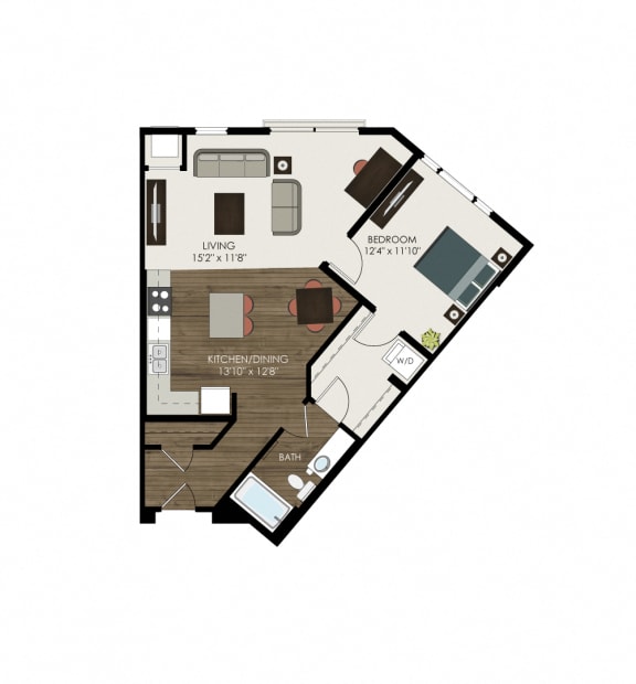 Contour Floor Plan  at Victoria Park and V2 Apartments, St. Paul