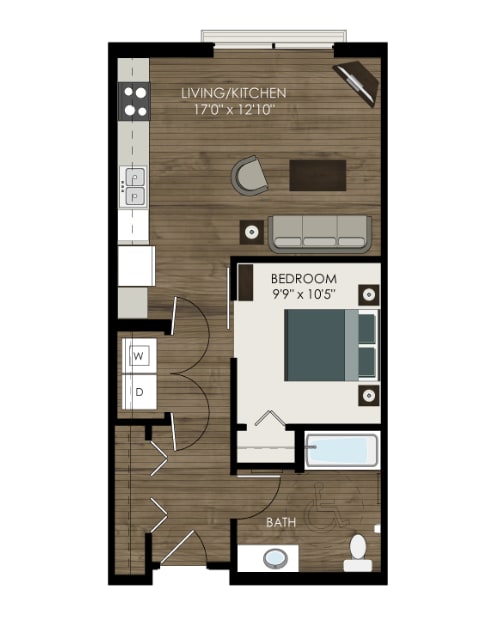 ADA Accessible  at Victoria Park and V2 Apartments, St. Paul, MN, 55102