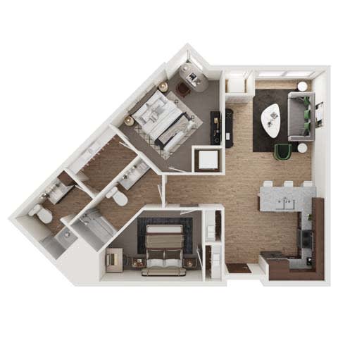 a1 floor plan  studio apartment  the residences at sawmill estates