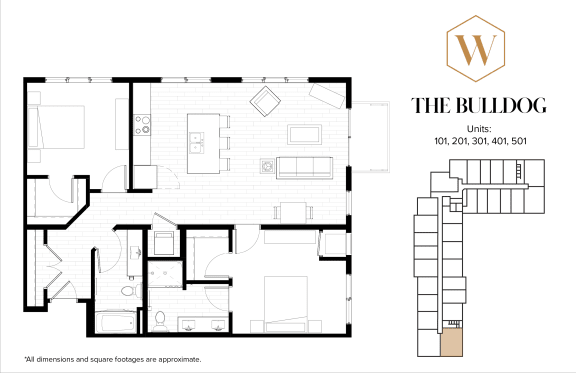 C2 Floor Plan at The Whitley, St. Paul, MN