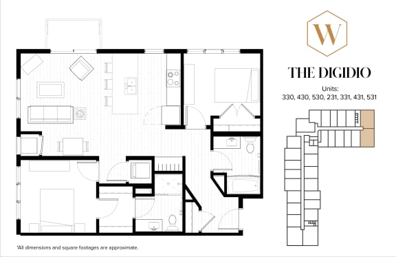 The DiGidio Floor Plan at The Whitley, St. Paul