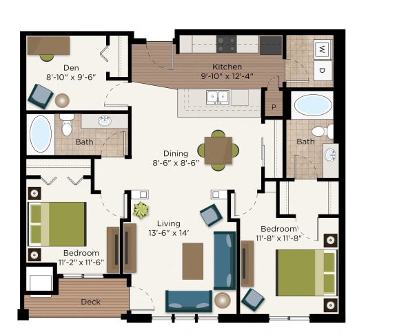 Floor Plan  The Highland Floor Plan at The Communities of River Crossing, Saint Paul, MN