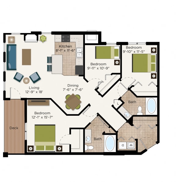 Floor Plan  The Norfolk Floor Plan at The Communities of River Crossing, Minnesota
