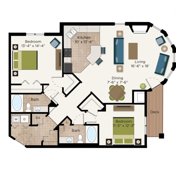 Floor Plan  The Summit Floor Plan at The Communities of River Crossing, Saint Paul, Minnesota