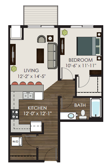 Floor Plan  The Selby Floor Plan at Victoria Park and V2 Apartments, St. Paul, 55102