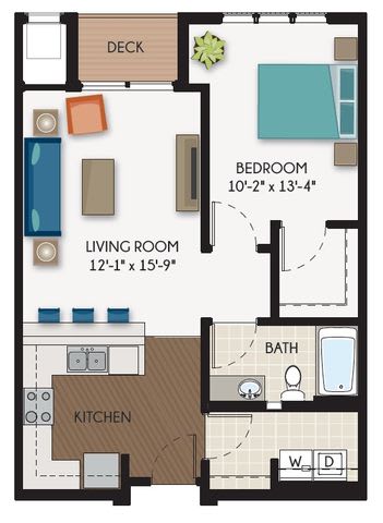 The Galleria Floor Plan at The Flats at Cedar Grove, Eagan, Minnesota