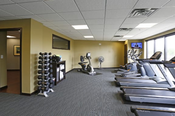 Victoria Park Fitness Center Cardio & Free Weights  at Victoria Park and V2 Apartments, St. Paul