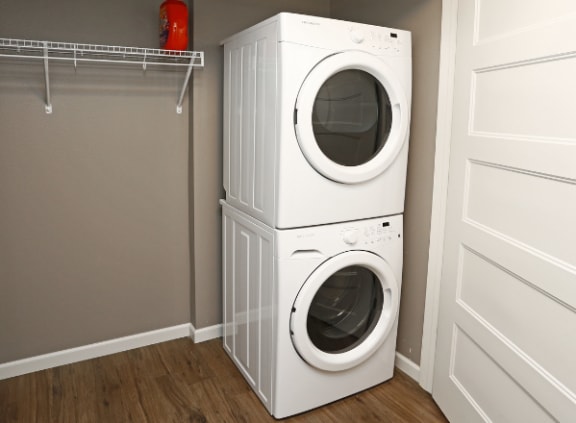Full Size Stackable Washer &amp; Dryer  at Victoria Park and V2 Apartments, St. Paul, MN, 55102