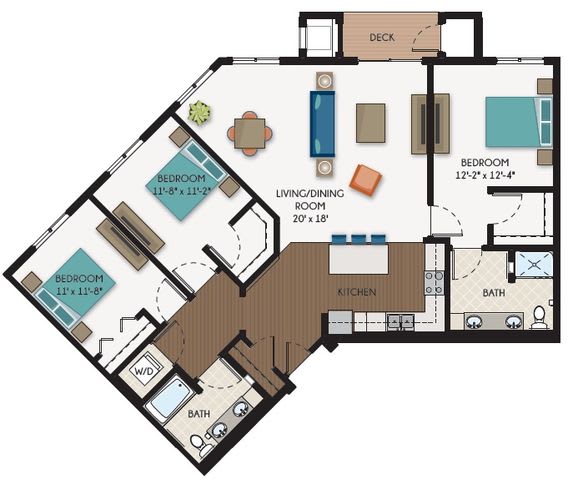 Floor Plan  The Walkway Floor Plan at The Flats at Cedar Grove, Eagan, Minnesota