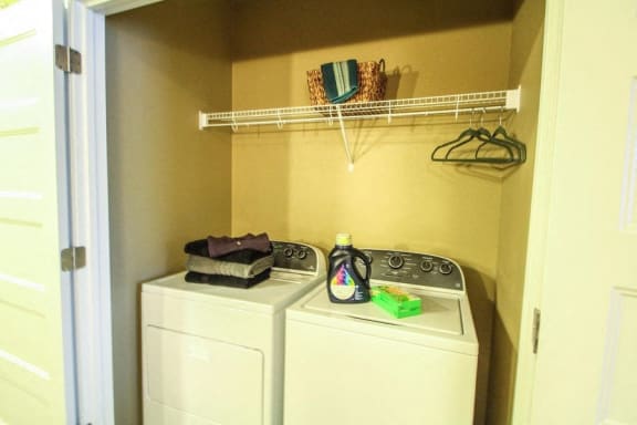 Full Size Washer and Dryer in Apartment