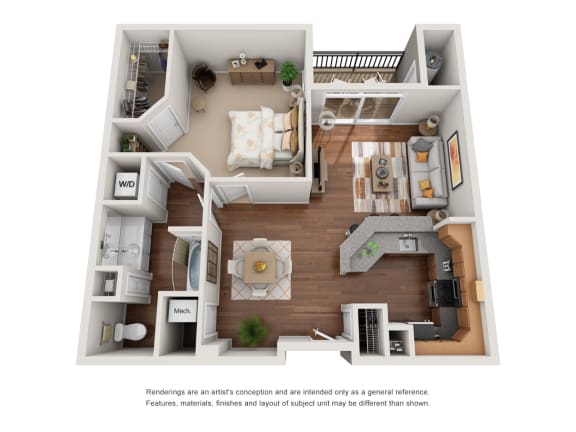 The Siena Floor Plan at The Tuscany, Alexandria, Virginia