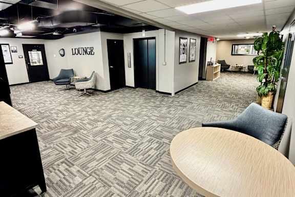 Resident Lounge at Orpheum Tower Apartments in Omaha, NE