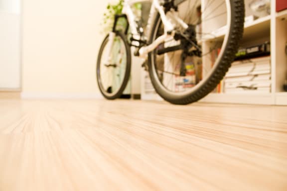 Bike Storage Kitchens with extra countertop space at Dundee Apartments in Omaha, NE