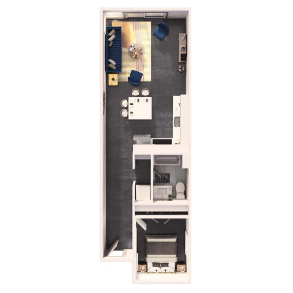 Flats floor plan at Crystal Flats in Bentonville, AR