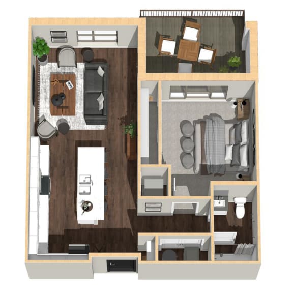 743 SF One Bedroom Apartment Home at Vue 178 in Omaha, NE