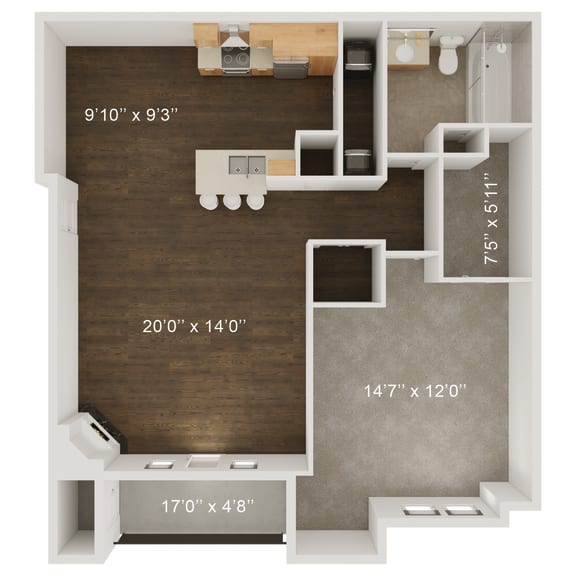 One and Two Bedroom Apartment Homes available at Whispering Hills located at