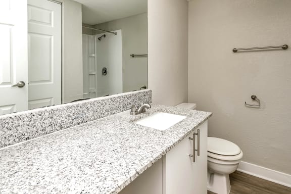 Beautiful newly-renovated one, two and three bedroom apartment townhomes with high-end finishes at Highpoint Apartments in Omaha, NE