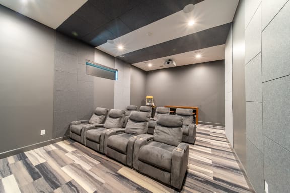 Private Screening Room at Page Living Pinnacle Hills in Rogers, AR