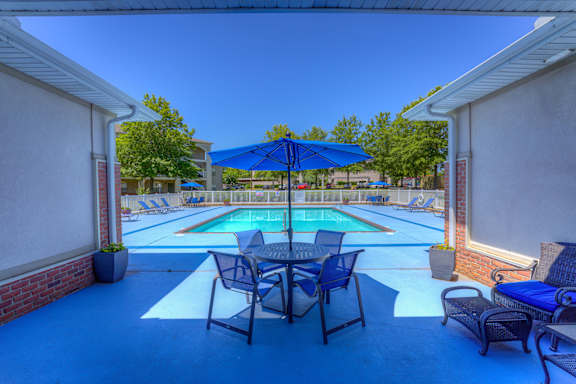 Shimmering Swimming Pool at Parham Pointe Apartments in Little Rock, AR