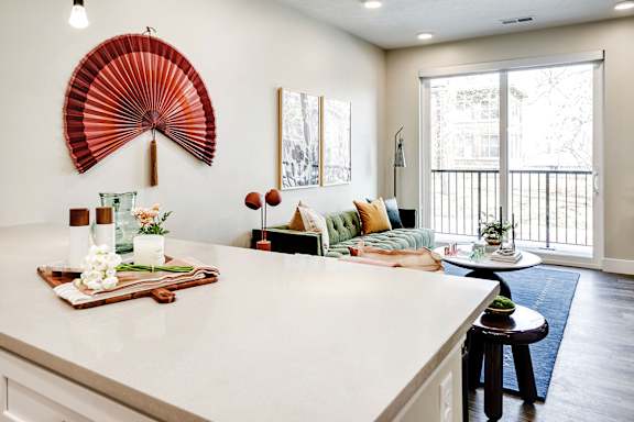 Quartz countertops at The Artisan at 39th in Omaha NE