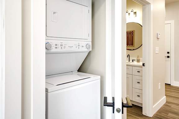 In-unit laundry at The Artisan at 39th in Omaha NE
