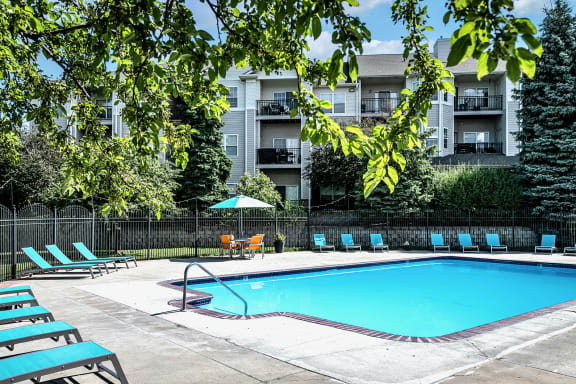 Poolside Sundeck at Autumn Grove Apartments, Omaha