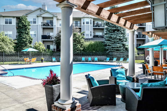Resort-Style Pool at Autumn Grove Apartments, Omaha, NE