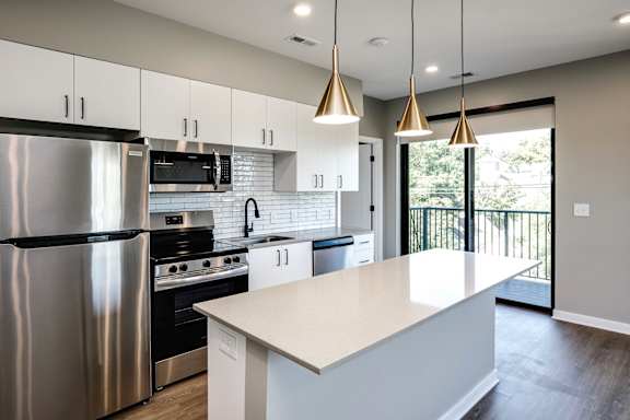 Stainless Steel Appliances at Boho Flats in Omaha, NE